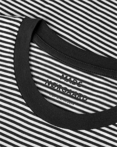 Mads Nørgaard - Fine Jersey Mini Thor T-Shirt - Black/White 